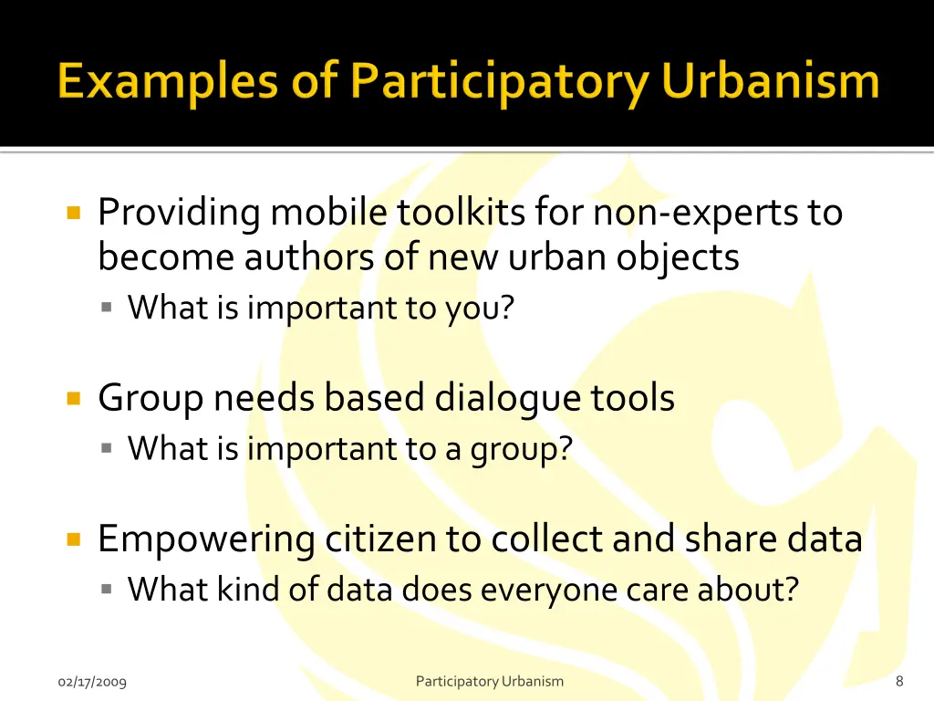 providing mobile toolkits for non experts