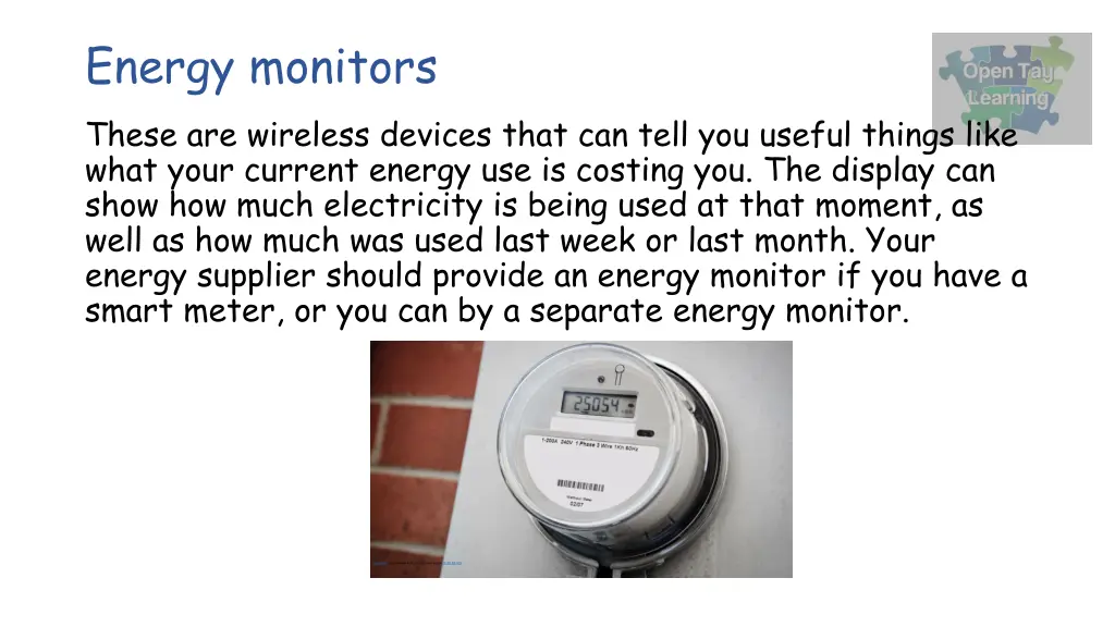 energy monitors these are wireless devices that