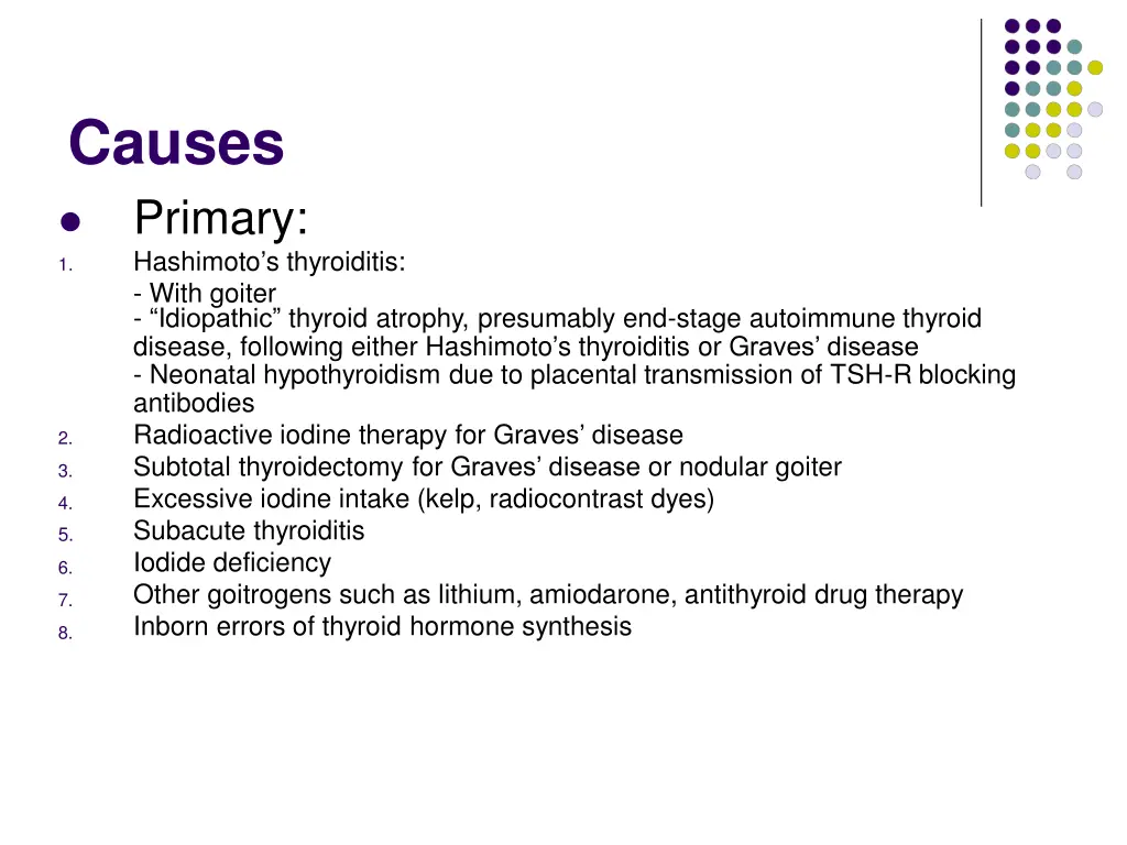 causes primary hashimoto s thyroiditis with