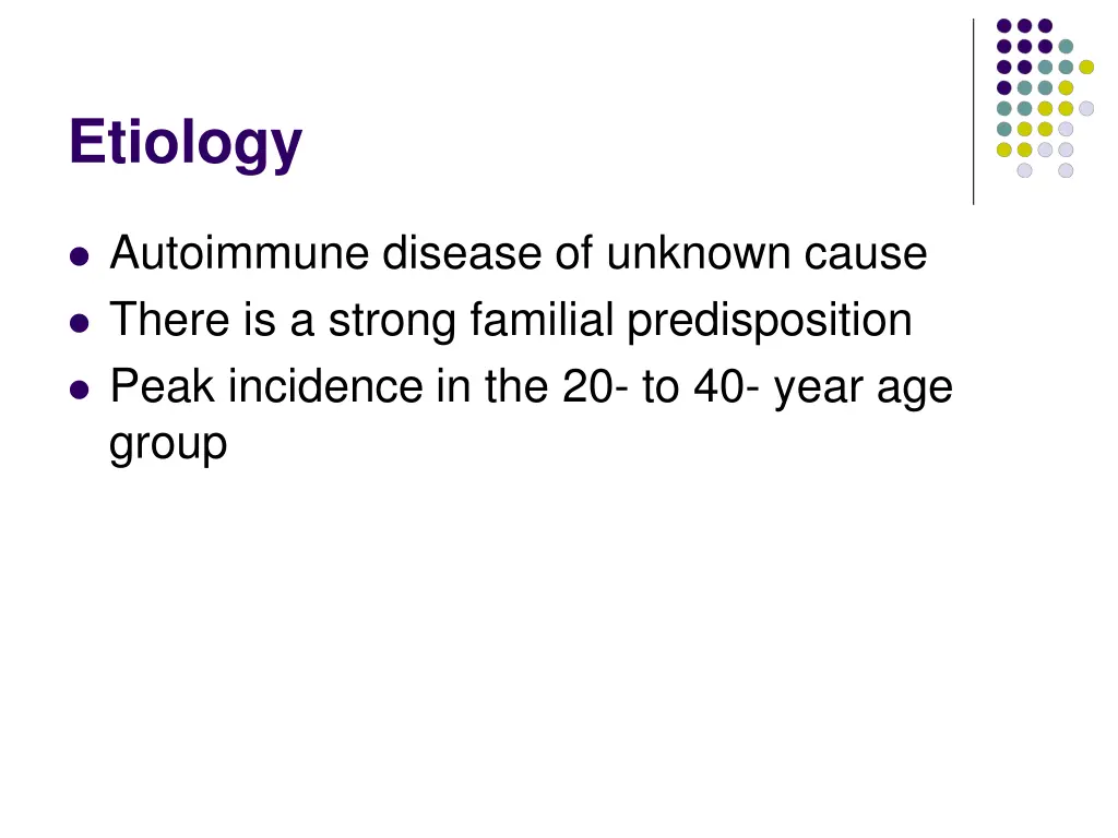etiology