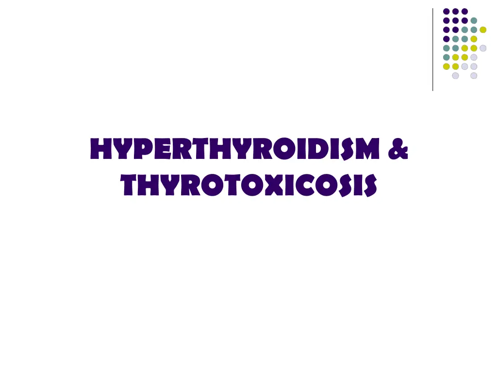 hyperthyroidism thyrotoxicosis