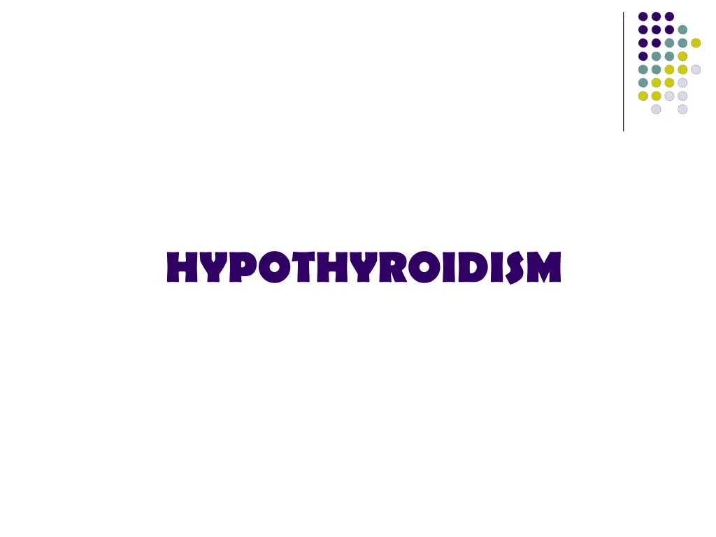 hypothyroidism