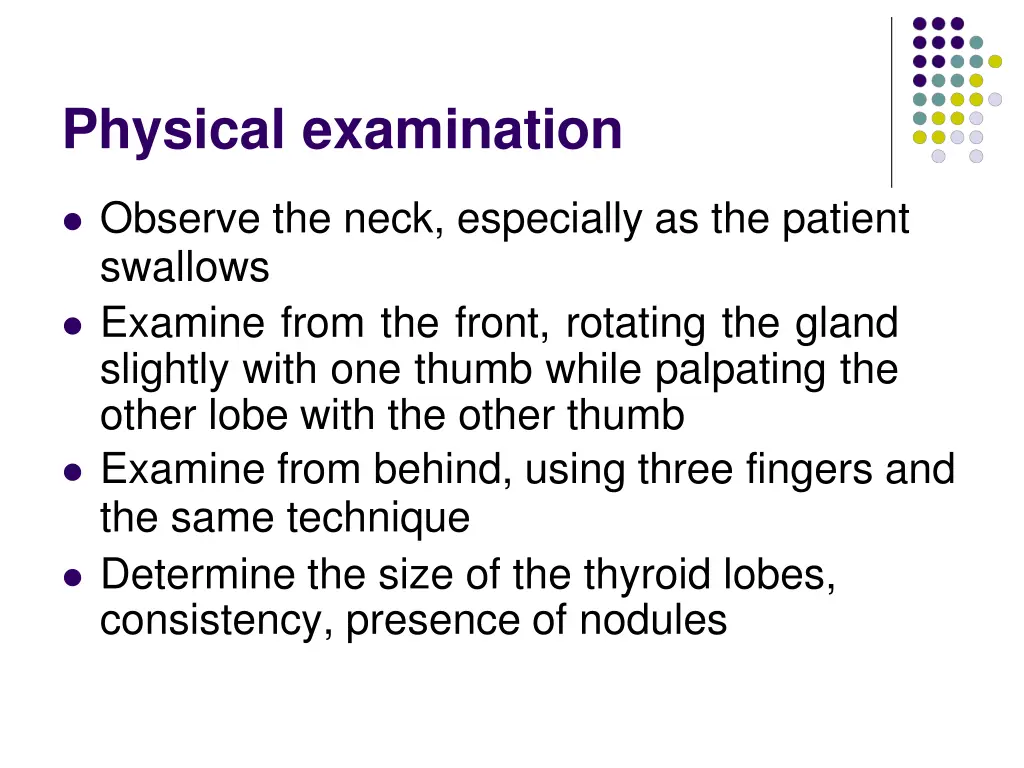 physical examination