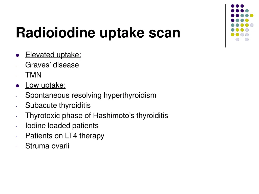 radioiodine uptake scan