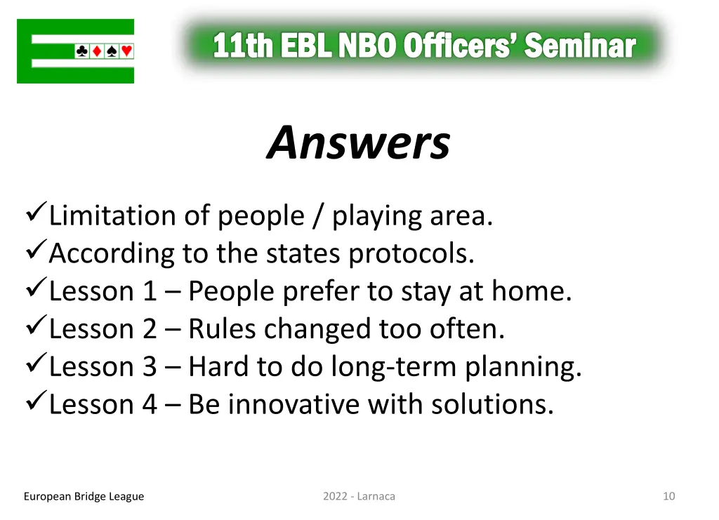 11th ebl nbo officers seminar 9