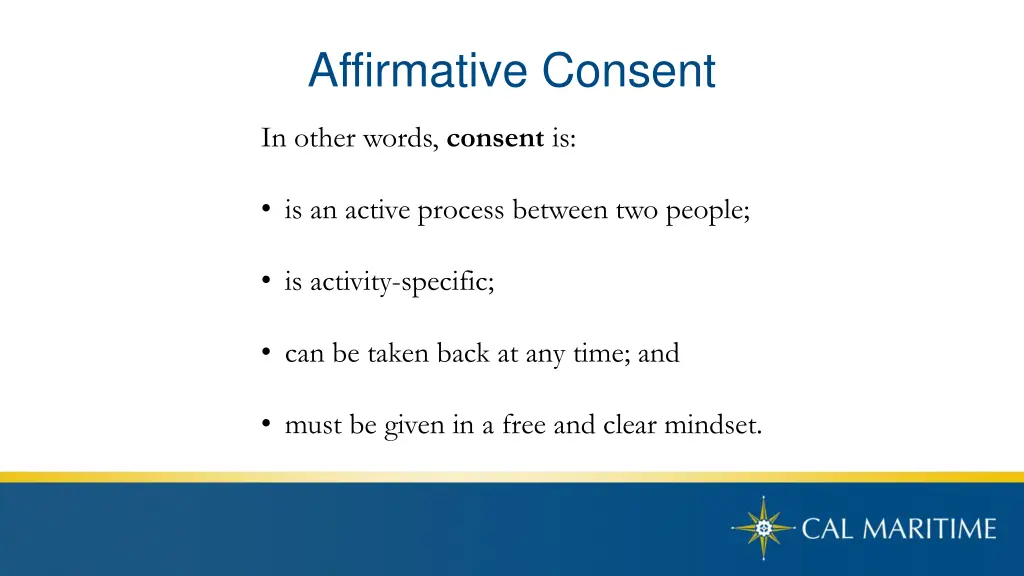 affirmative consent