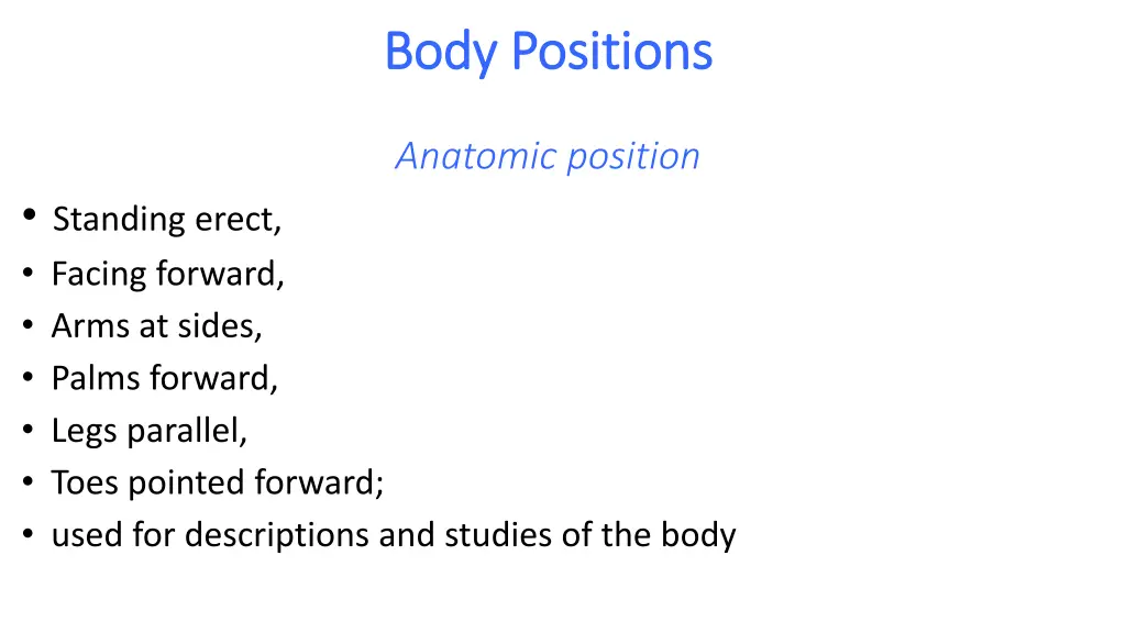 body body positions positions