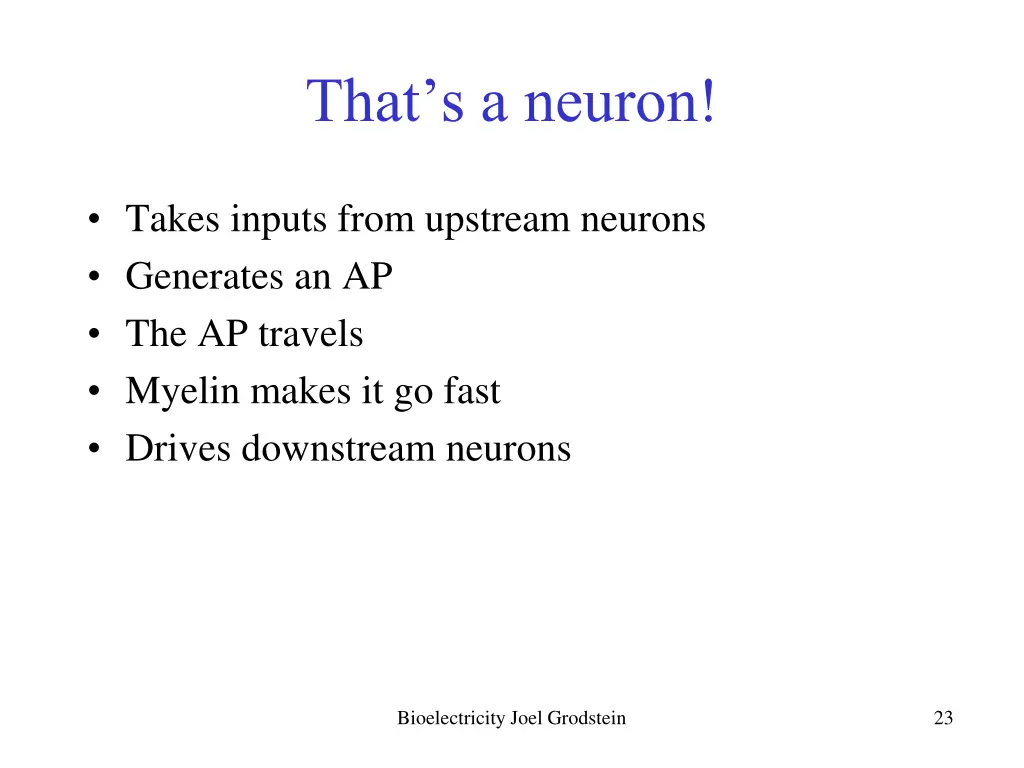 that s a neuron