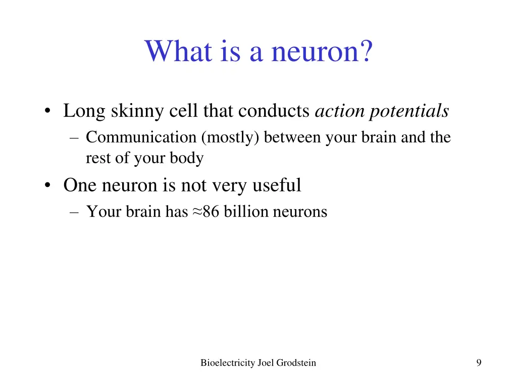 what is a neuron