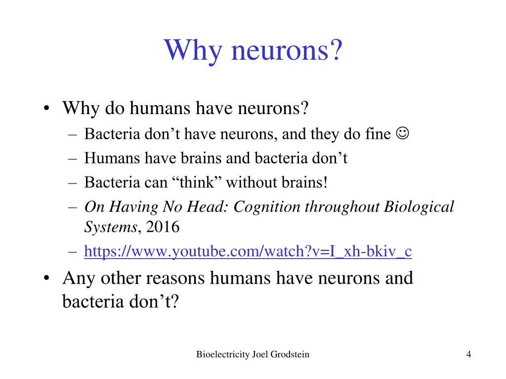 why neurons