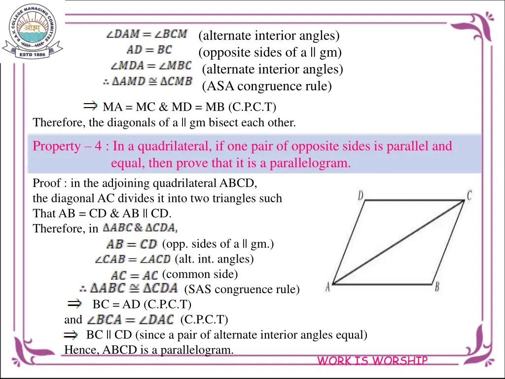 alternate interior angles