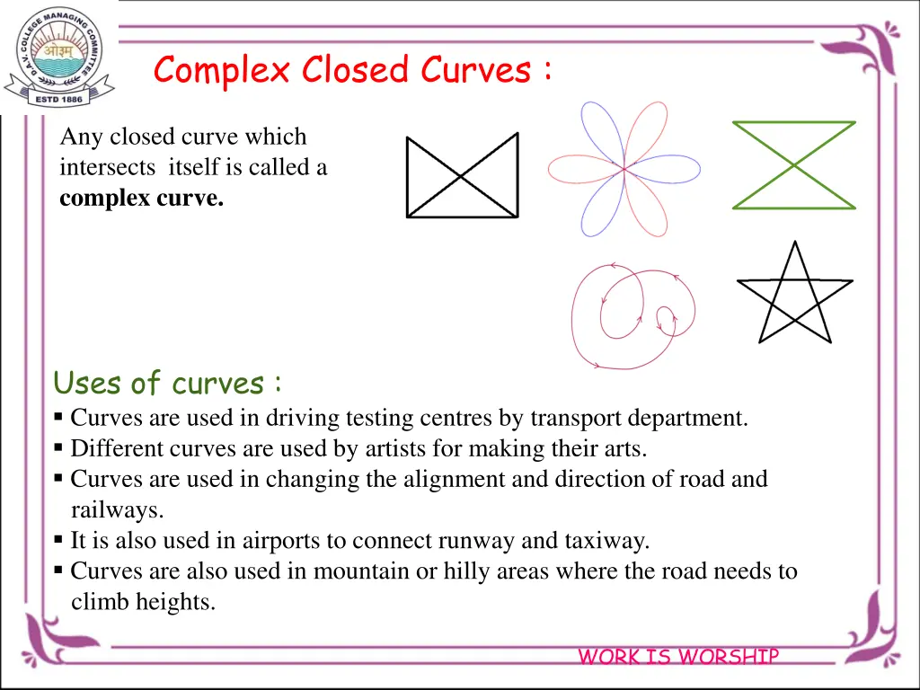 complex closed curves