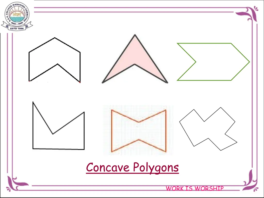concave polygons