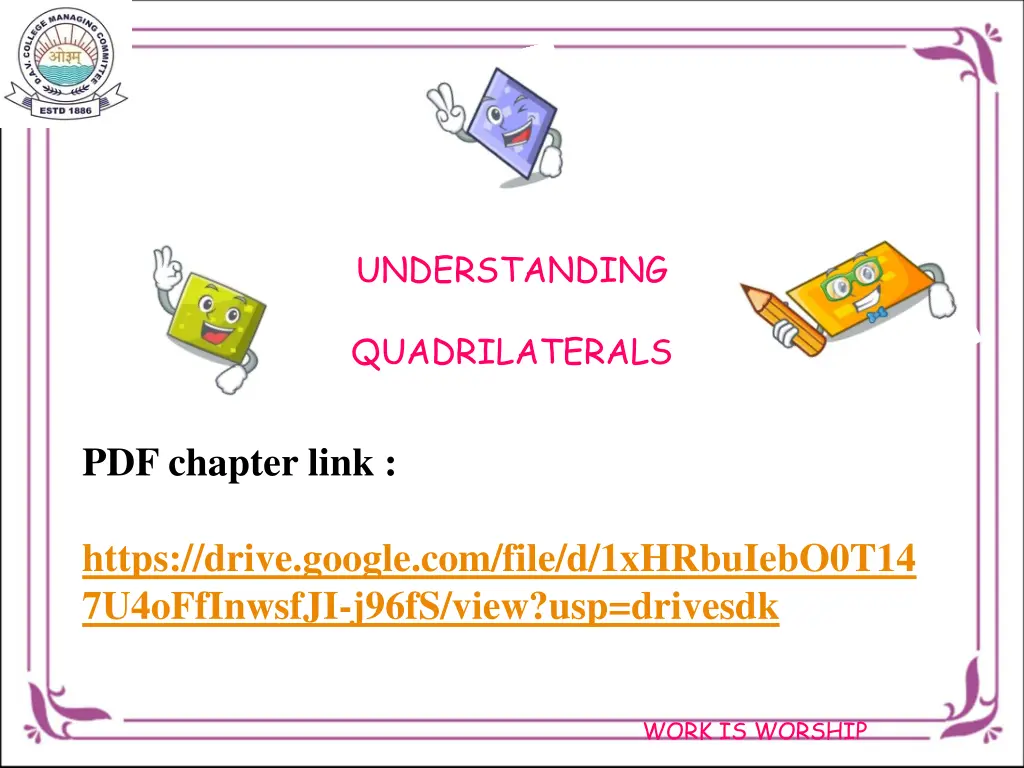 understanding quadrilaterals