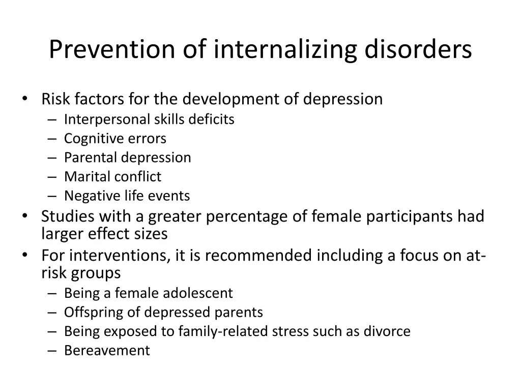 prevention of internalizing disorders 3