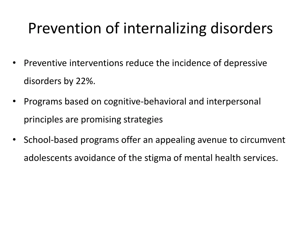 prevention of internalizing disorders 4