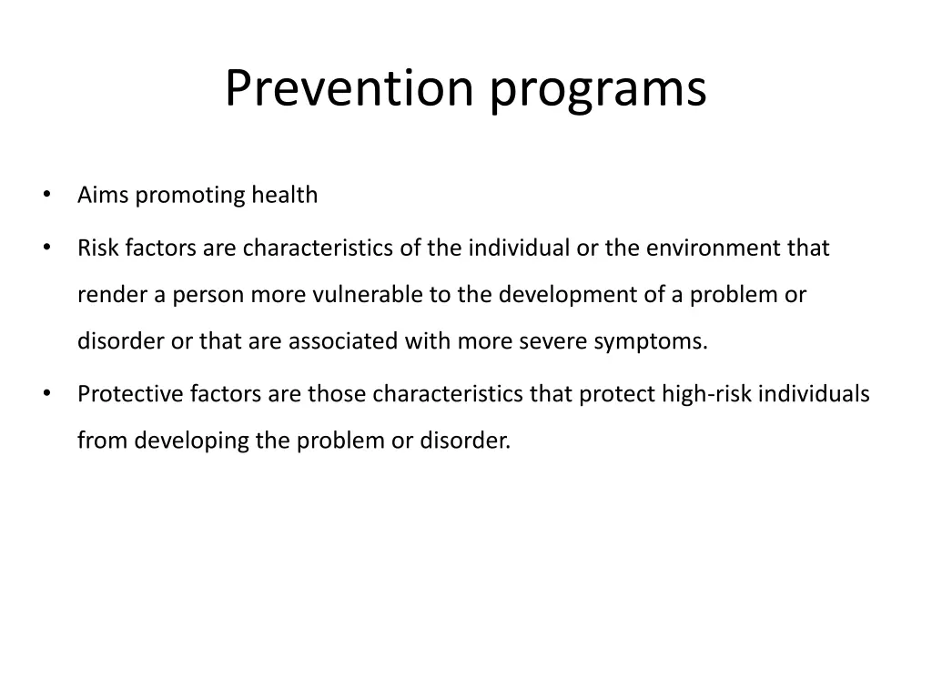 prevention programs 1