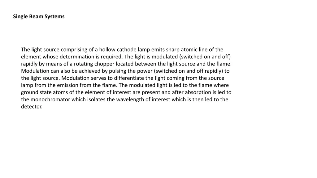 single beam systems