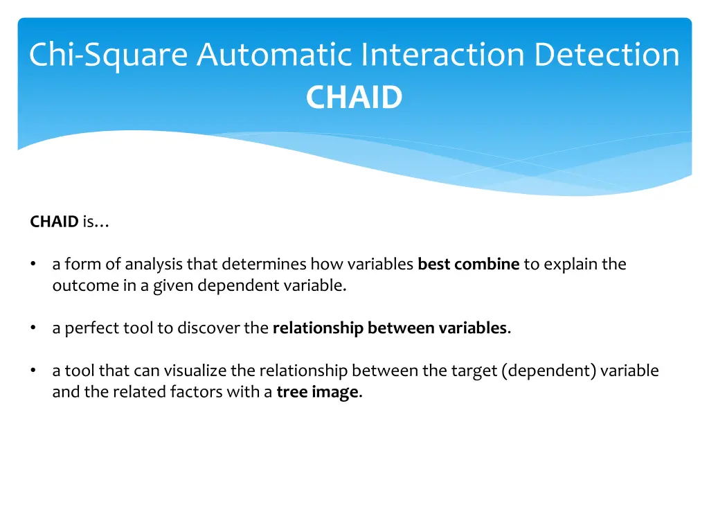 chi square automatic interaction detection chaid