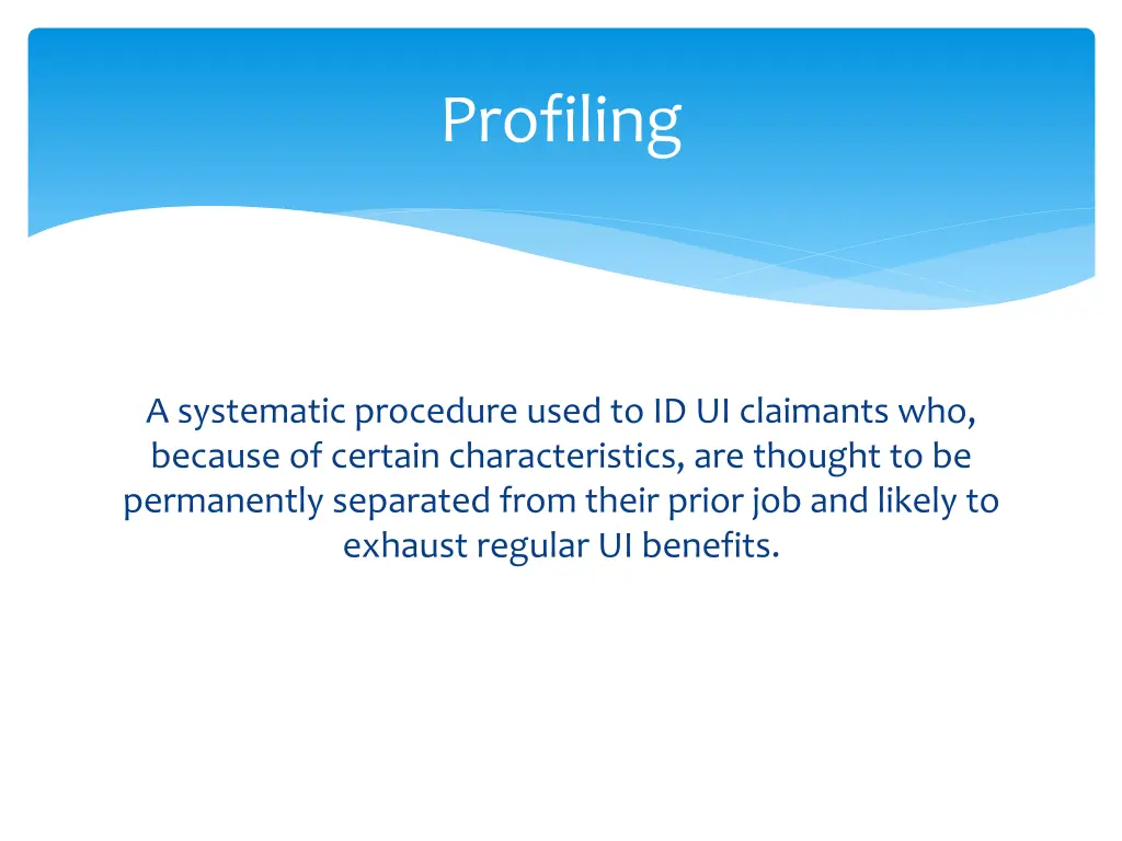 profiling