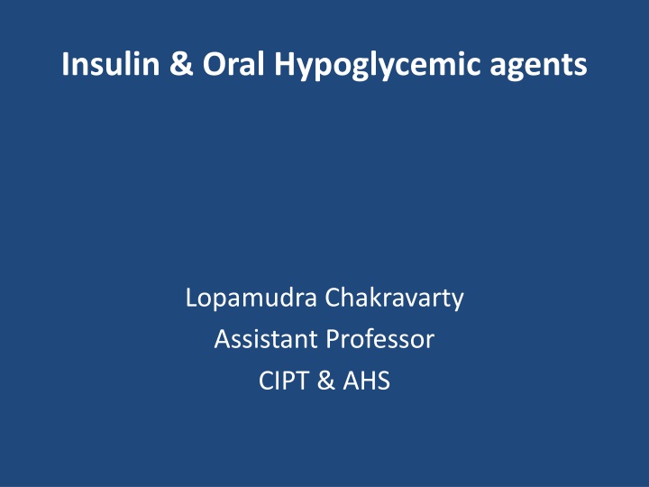 insulin oral hypoglycemic agents
