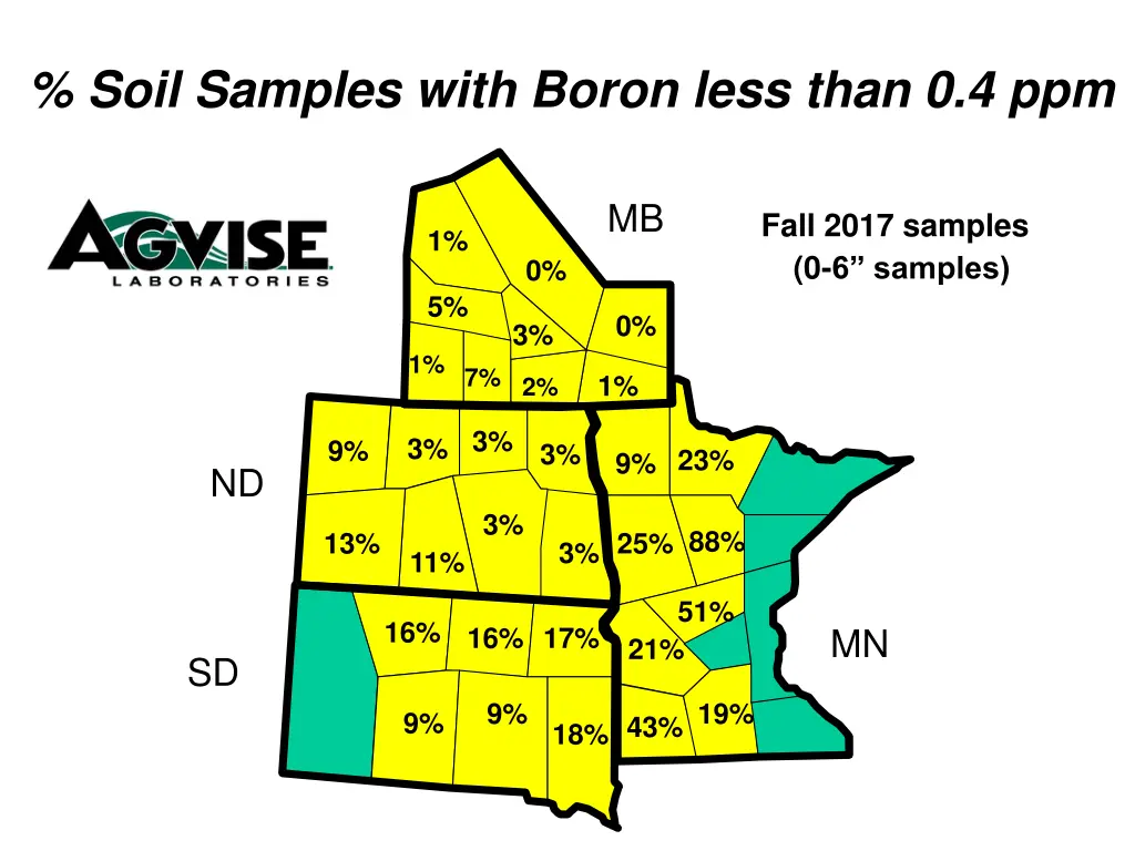 soil samples with boron less than 0 4 ppm 1