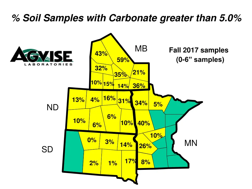 soil samples with carbonate greater than 5 0 1