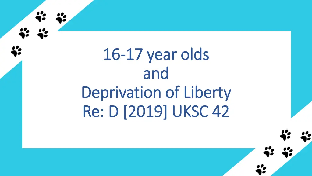 16 16 17 year 17 year olds and and deprivation