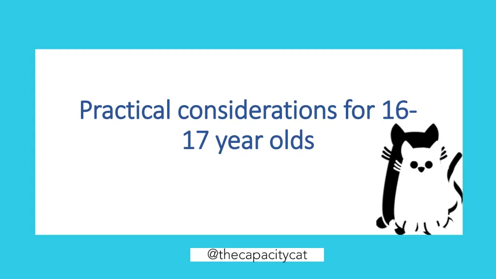 practical considerations for 16 practical