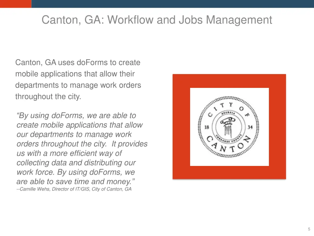 canton ga workflow and jobs management