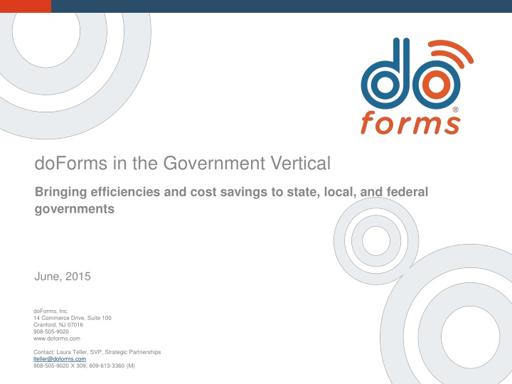 doforms in the government vertical