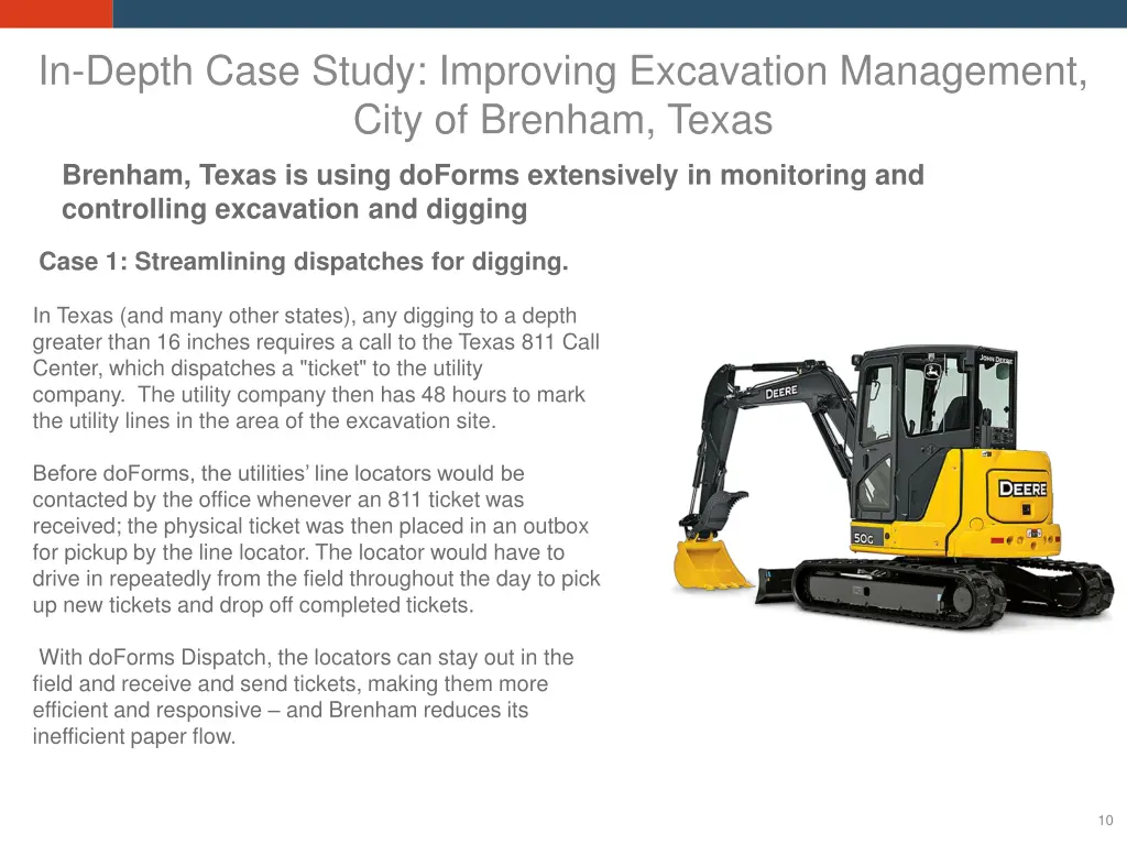 in depth case study improving excavation