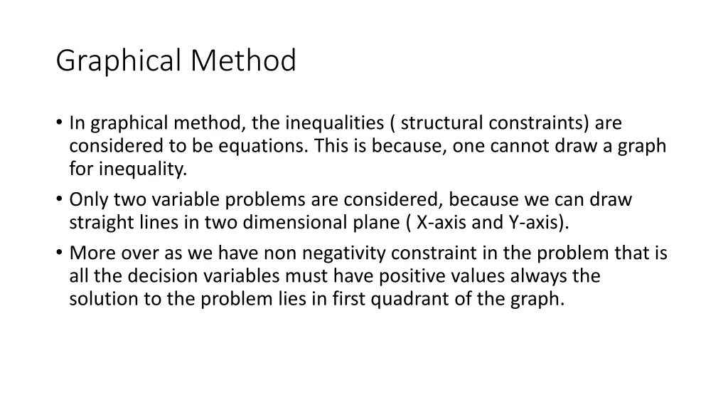 graphical method