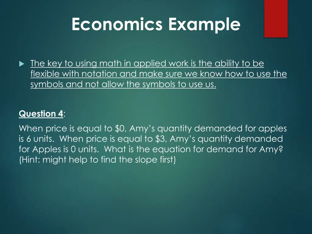 economics example