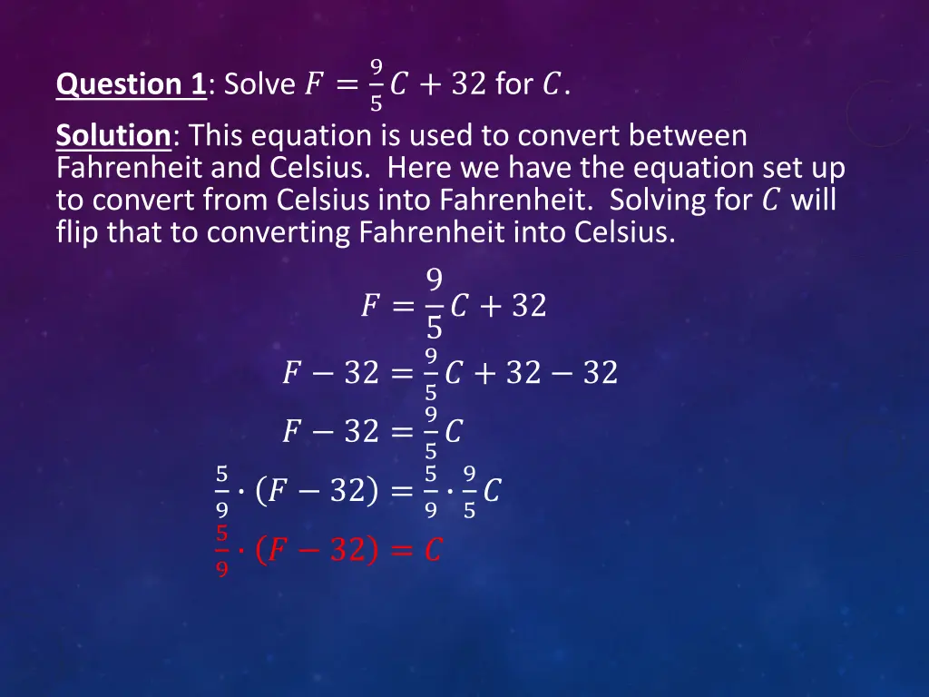 question 1 solve 9