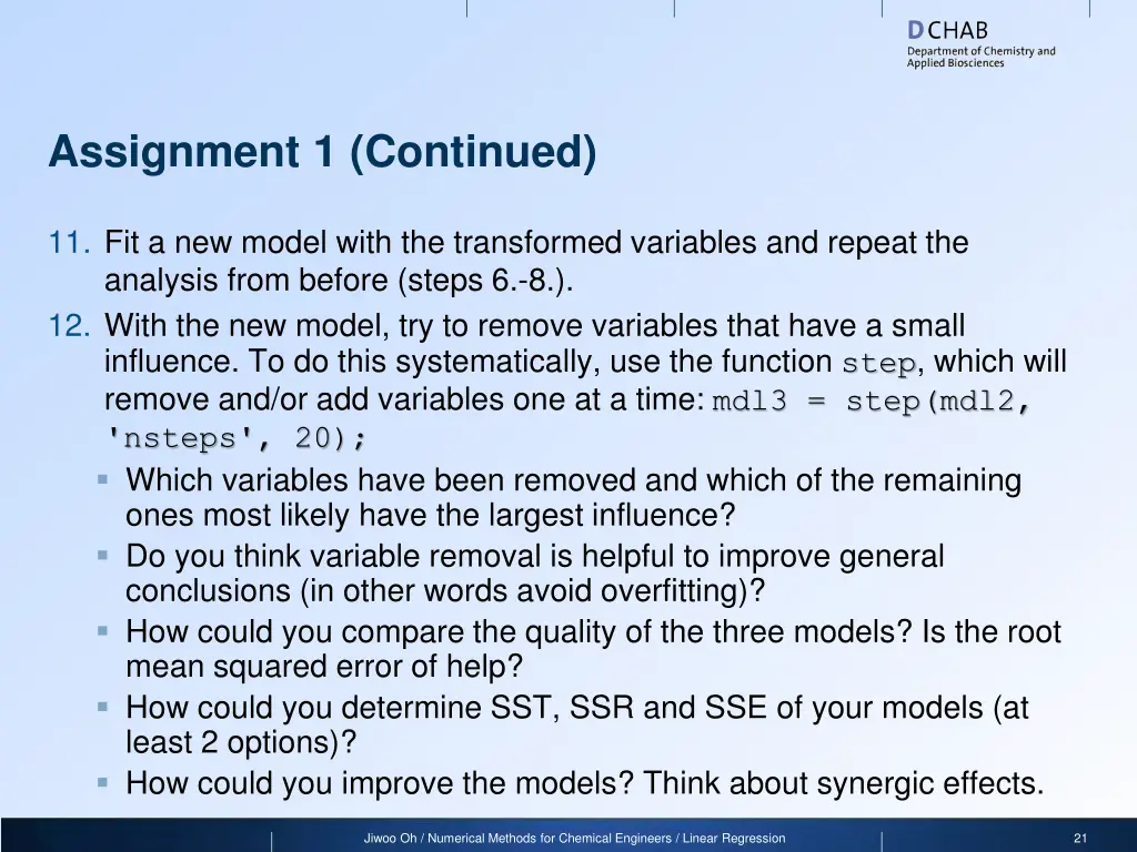 assignment 1 continued 2