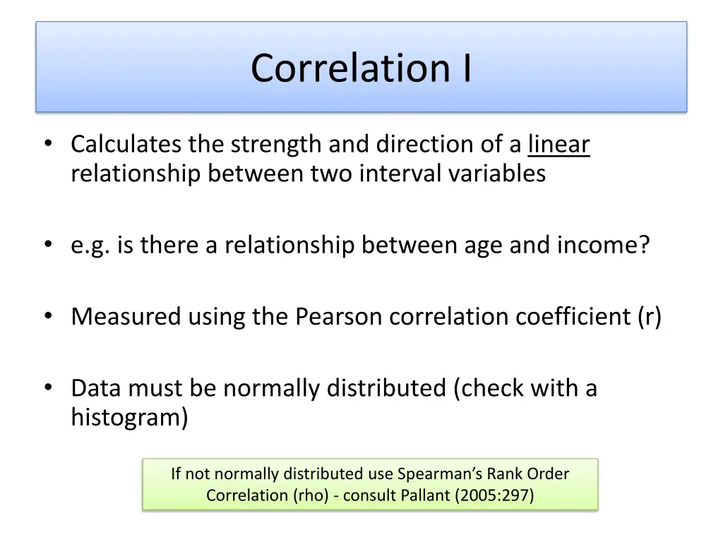 correlation i