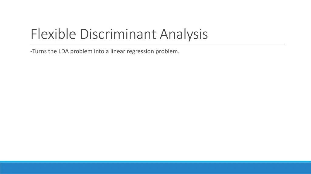 flexible discriminant analysis 1