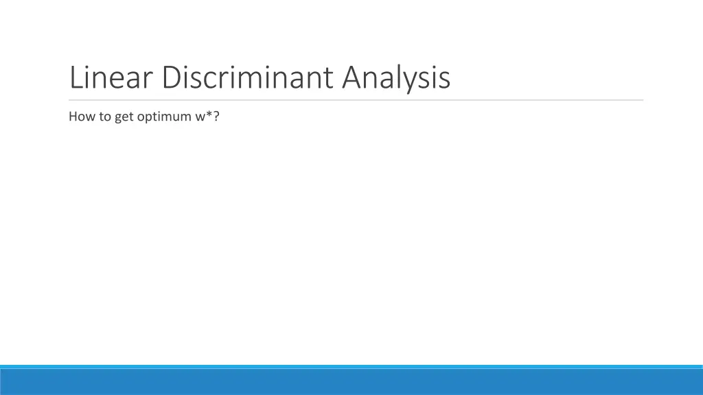 linear discriminant analysis 9
