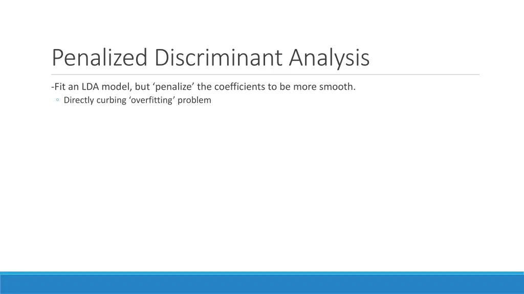penalized discriminant analysis 1