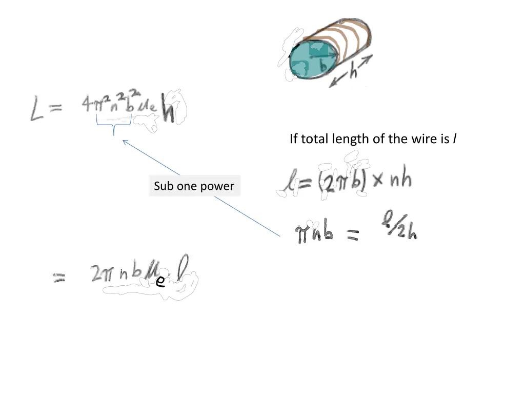 if total length of the wire is l