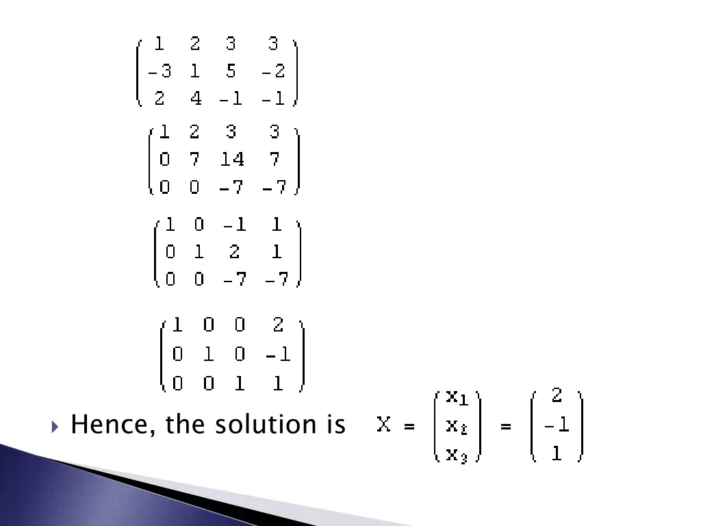 hence the solution is