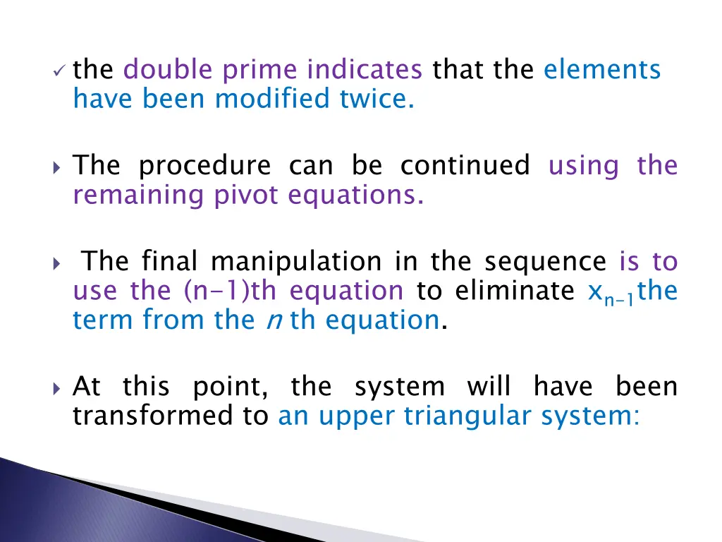the double prime indicates that the elements have