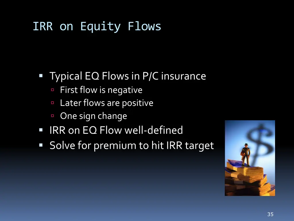 irr on equity flows