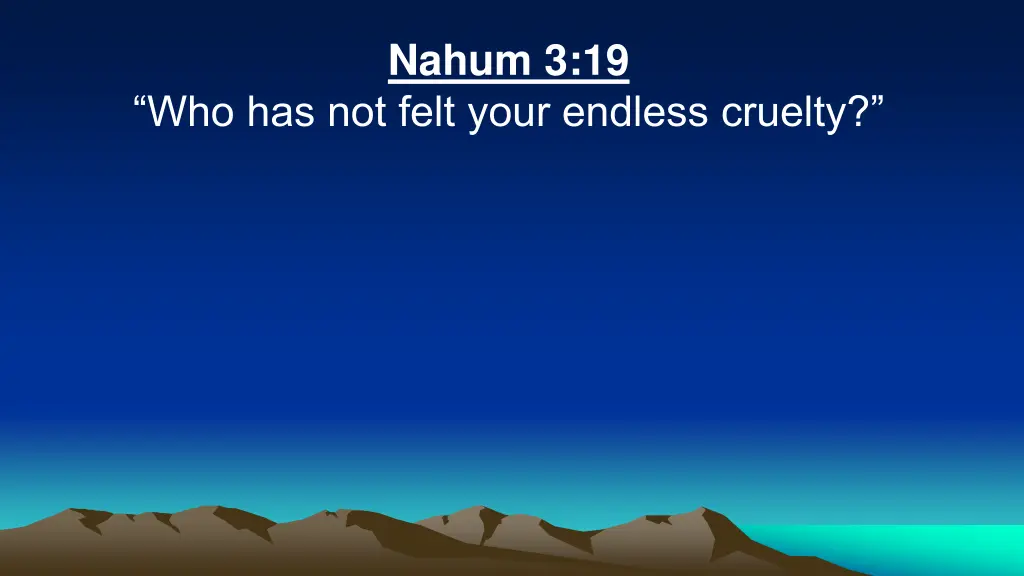 nahum 3 19