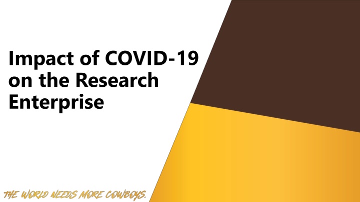 impact of covid 19 on the research enterprise