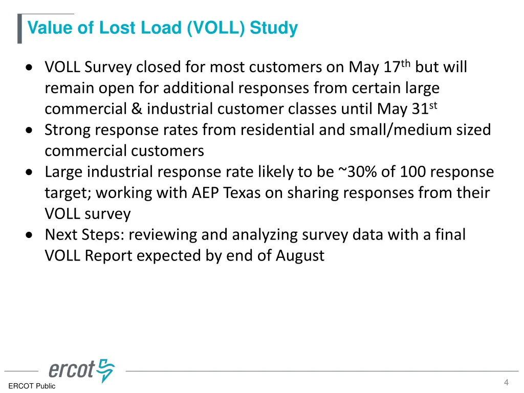 value of lost load voll study