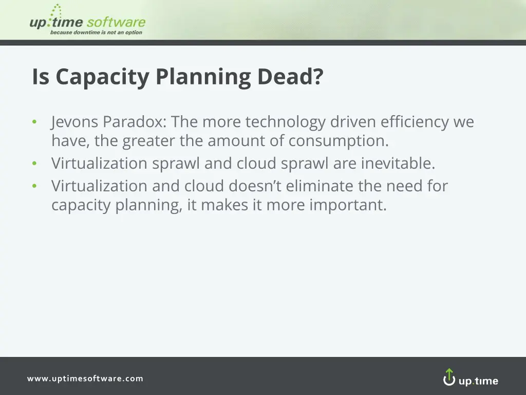 is capacity planning dead