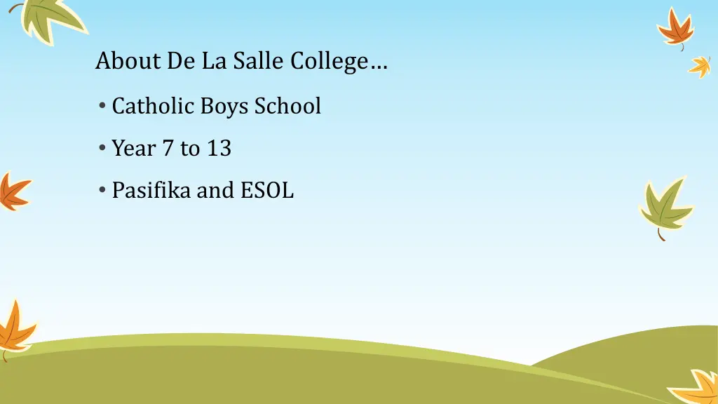 about de la salle college