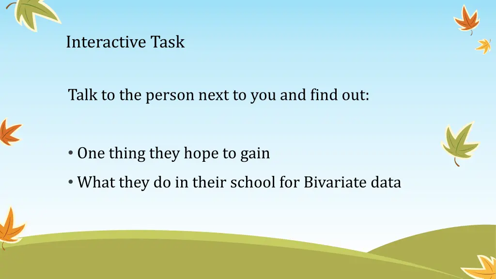 interactive task